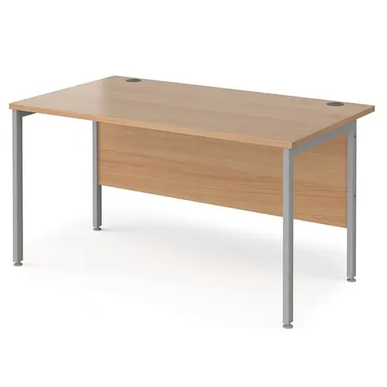 Melor H-Frame Computer Desk - Beech