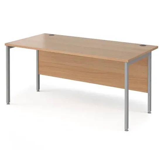 Melor H-Frame Computer Desk - Beech