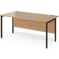 Melor H-Frame Computer Desk - Beech