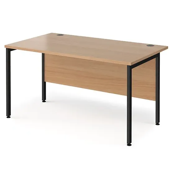 Melor H-Frame Computer Desk - Beech image