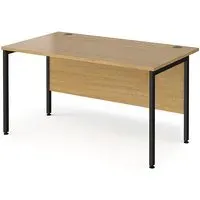 Melor H-Frame Computer Desk - Oak