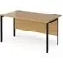 Melor H-Frame Computer Desk - Oak
