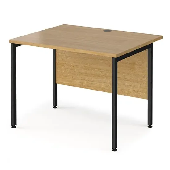 Melor H-Frame Computer Desk - Oak