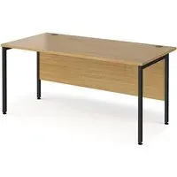 Melor H-Frame Computer Desk - Oak