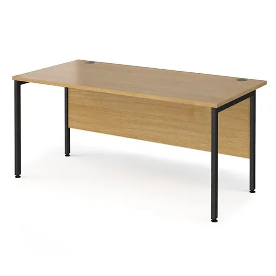 Melor H-Frame Computer Desk - Oak