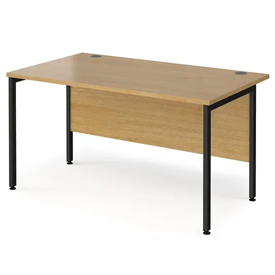 Melor H-Frame Computer Desk - Oak