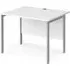 Melor H-Frame Computer Desk - White