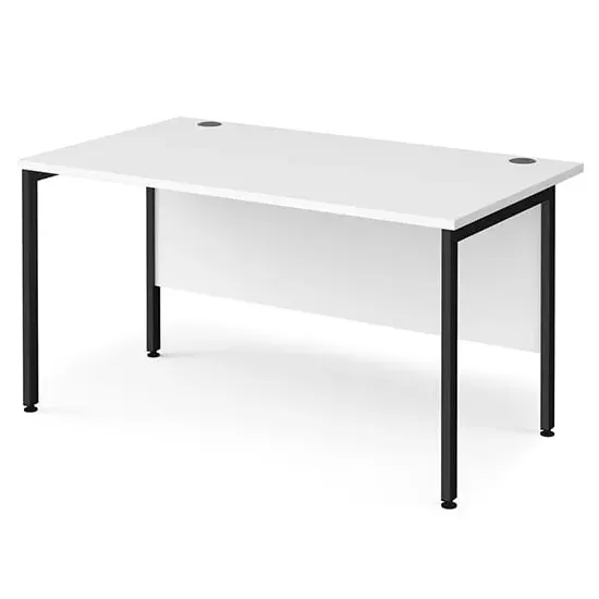 Melor H-Frame Computer Desk - White
