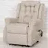 Melsa Electric Recliner Chair - Sand, Fabric