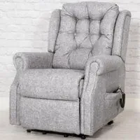 Melsa Electric Recliner Chair - Zinc, Fabric