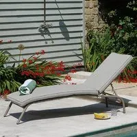 Meltan Outdoor Sun Lounger - Sand