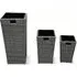 Meltan Set of 3 Planters - Pebble Grey, Ever Weave