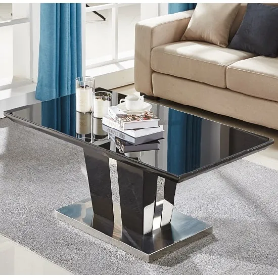 Memphis Coffee Table - Black, Glass image