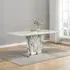 Memphis Large Dining Table - White, Glass