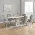 Memphis Large Filo Effect Dining Table with 6 Imperial Chairs