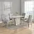 Memphis Small Filo Effect Dining Table with 4 Imperial Chairs