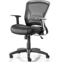 Mendes Office Chair with Castors - Black, Fabric