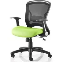 Mendes Office Chair with Castors - Green, Fabric