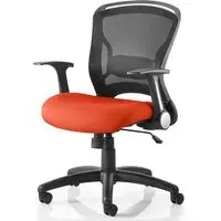 Mendes Office Chair with Castors - Pimento, Fabric