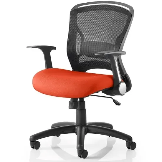 Mendes Office Chair with Castors - Pimento, Fabric