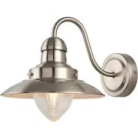 Mendip Wall Light - Clear, Satin Nickel