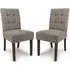 Mendoza Dining Chairs - Light Brown, Fabric