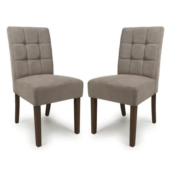 Mendoza Dining Chairs - Light Brown, Fabric image
