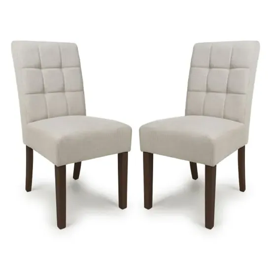 Mendoza Dining Chairs - Natural, Fabric
