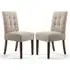 Mendoza Dining Chairs - Oatmeal, Fabric