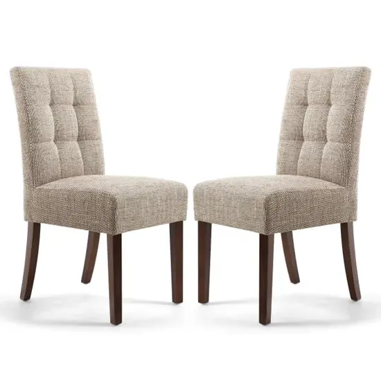 Mendoza Dining Chairs - Oatmeal, Fabric