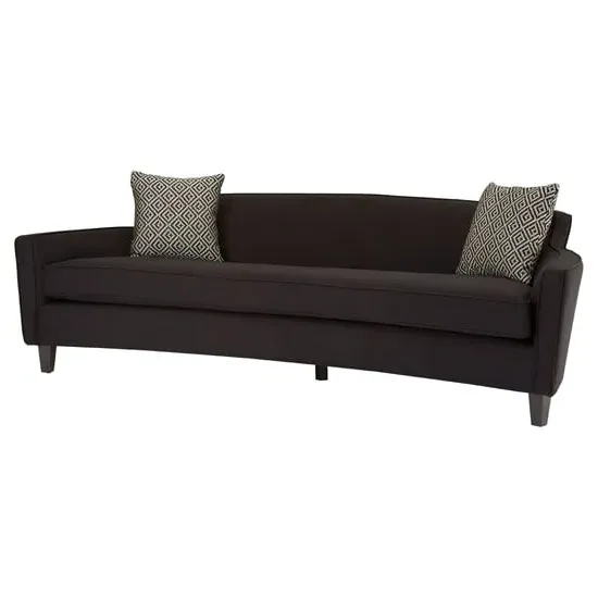 Menkar 3-Seater Sofa - Black