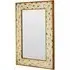 Meral Antique Effect Wall Mirror - Gold, MDF