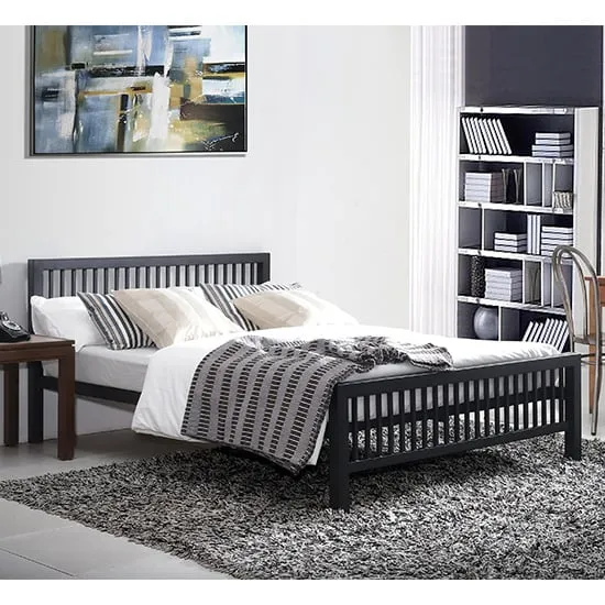 Meridian Small Double Bed Frame - Black, Metal product