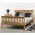 Merlin Double High Foot Bed Frame - Oak