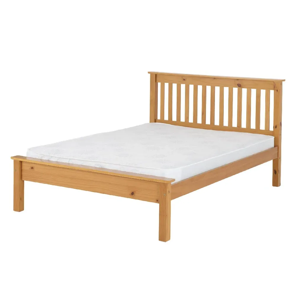 Merlin Double Low Foot Bed Frame - Oak