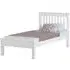 Merlin Single Low Foot Bed Frame - White