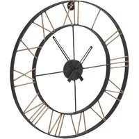 Merope Large Metal Lincoln Wall Clock