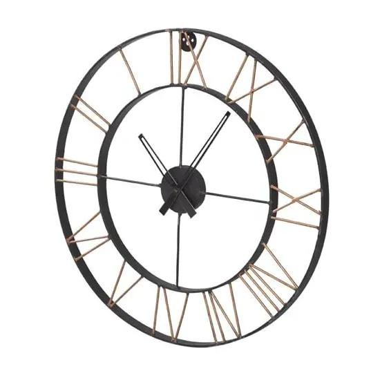 Merope Large Metal Lincoln Wall Clock