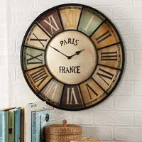 Merope Metal Chalet Wall Clock