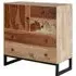 Merova Sideboard with 1 Door 4 Drawers - Multicolour, Mango Wood