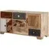 Merova Sideboard with 3 Doors 5 Drawers - Multicolour, Mango Wood
