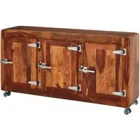 Merova Sideboard with 3 Doors - Brown, Sheesham Wood