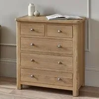 Merritt 5 Drawer Chest - Limed Oak