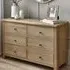Merritt Wide 6 Drawer Chest - Limed Oak