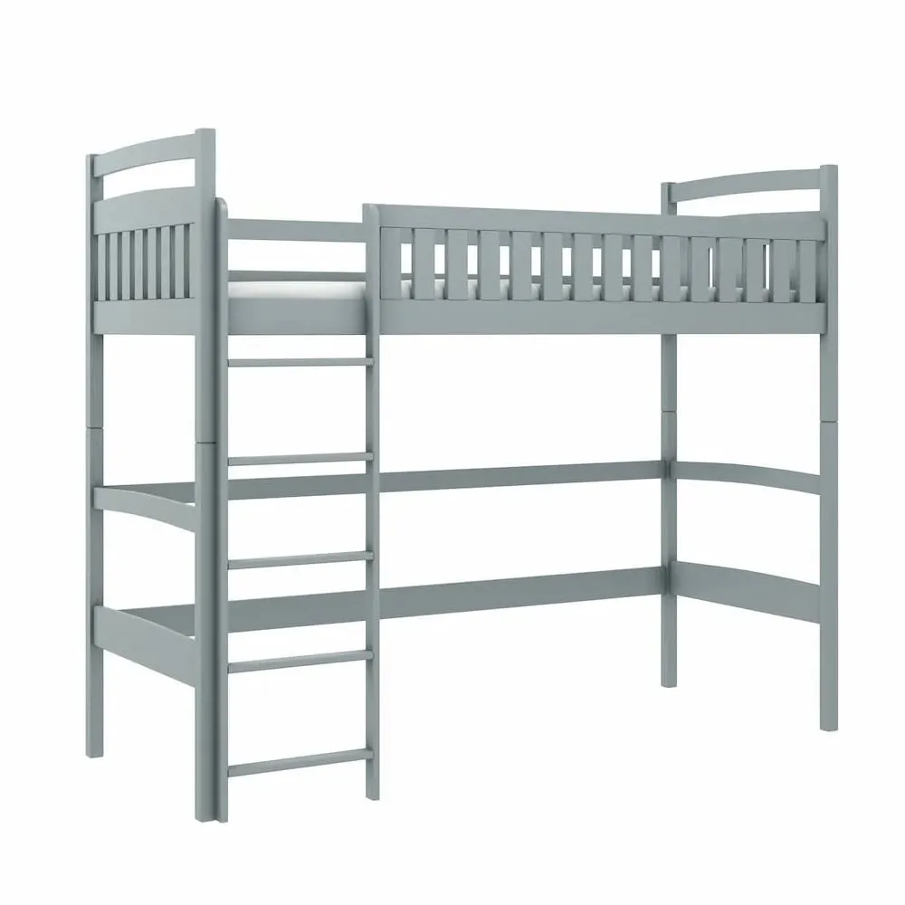Merritt Wooden Bunk Bed with Bonnell Mattress - Grey