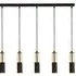 Merrygold 5 Light Bar Pendant Light - Black, Acrylic