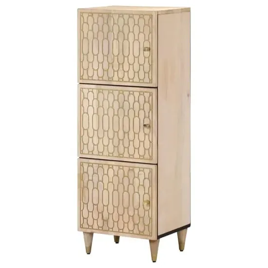 Merton Storage Cabinet with 3 Doors - Brown, Mango Wood