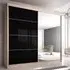 Mesa 203cm Mirrored Wardrobe with Sliding Doors - Oak Black