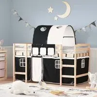 Messina Single Loft Bed with Tunnel - Natural, Pinewood