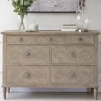 Mestiza Wooden Chest of 7 Drawers - Natural